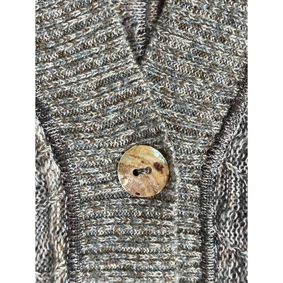 PERUVIAN CONNECTION Knit Cardigan Sweater Button Front - Picture 3 of 9